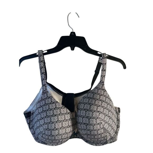 Cacique bra 44D black white lace plus - Picture 1 of 4
